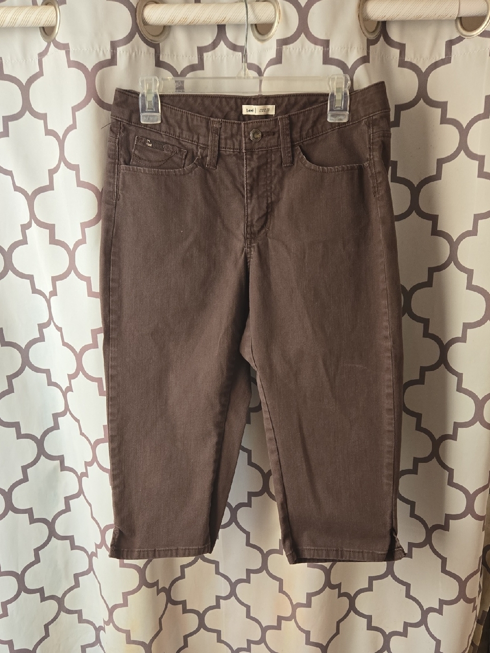 Lee Chocolate Brown Capri Jeans
